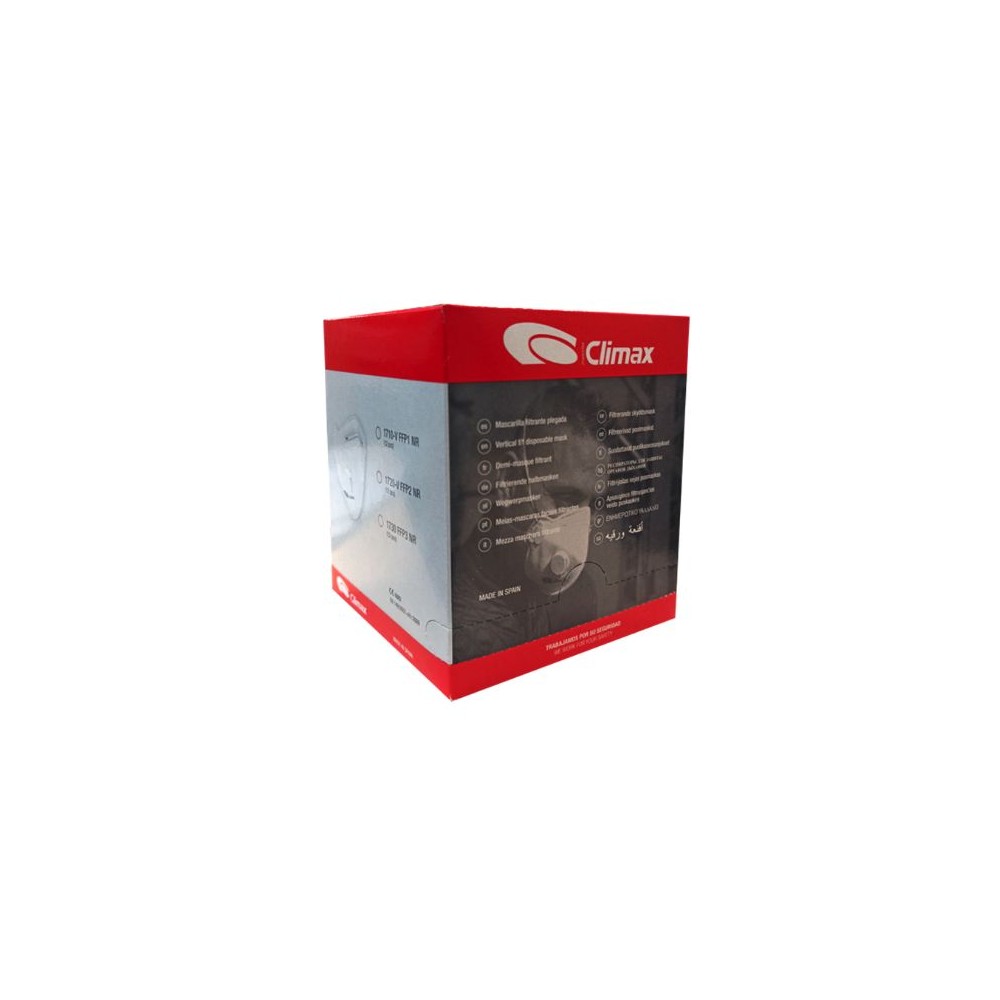 Mascaretes autofiltrants partícules FFP2 amb vàlvula. Capsa 12 un