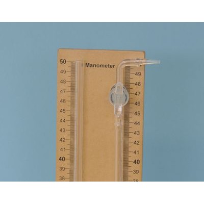 Manòmetre en U amb suport QLB-007. Escales 50-0-50 mm