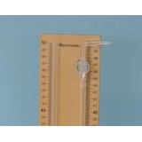 Manòmetre en U amb suport QLB-007. Escales 50-0-50 mm
