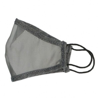 Mascarillas transparentes tela color gris. Pack 10 unidades