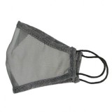 Mascarillas transparentes tela color gris. Pack 10 unidades