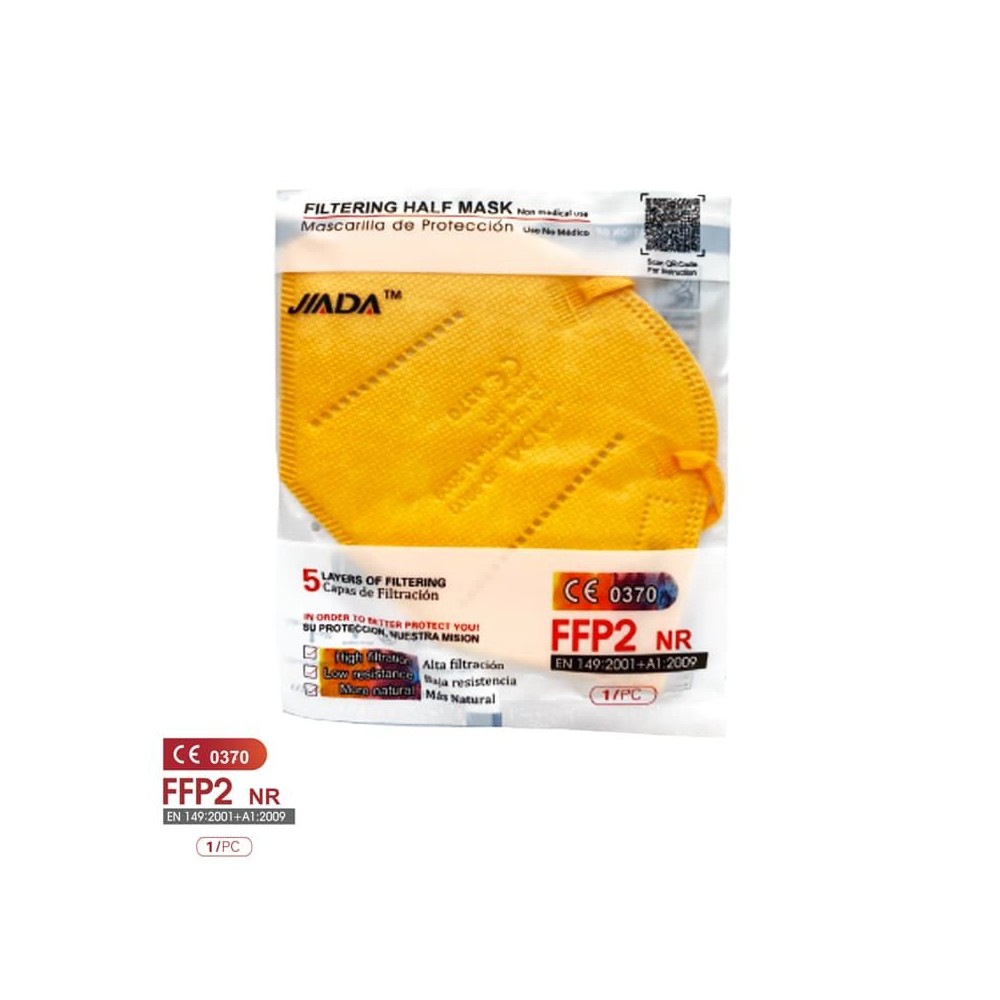 Mascaretes autofiltrants FFP2 colors sense vàlvula. Pack 20 unitats