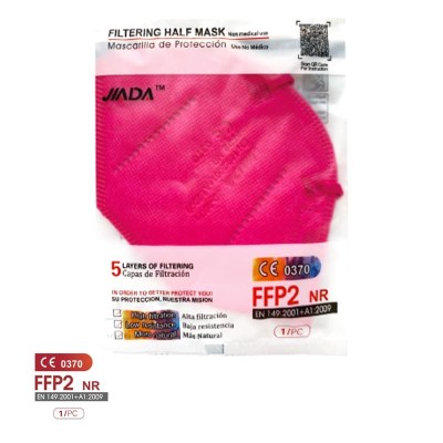 Mascaretes autofiltrants FFP2 colors sense vàlvula. Pack 20 unitats