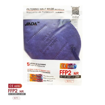 Mascarillas autofiltrantes FFP2 colores sin válvula. Pack 20 unidades