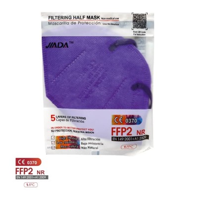Mascaretes autofiltrants FFP2 colors sense vàlvula. Pack 20 unitats