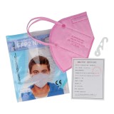 Mascarillas autofiltrantes partículas FFP2 rosas sin válvula. Pack 20 unidades