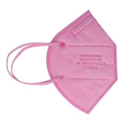 Mascarillas autofiltrantes partículas FFP2 rosas sin válvula. Pack 20 unidades