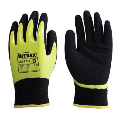 Guantes seguridad téxtiles protección líquidos y frío -15 ºC N-360FCT. Par