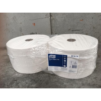 Bobines paper netejar cel·lulosa pura 2 capes Tork. Paquet 2x825 metres