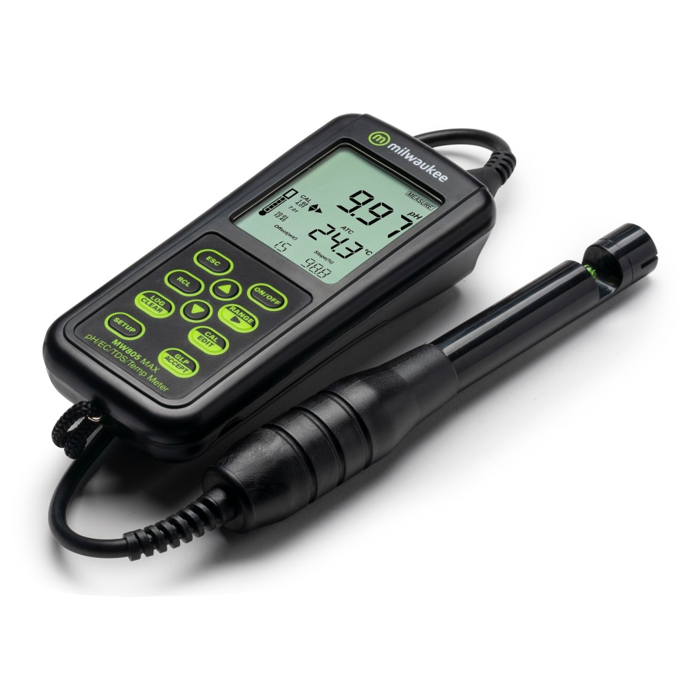 Mesurador multiparamètric Milwaukee MW-805. Escales pH-CE-TDS-gC