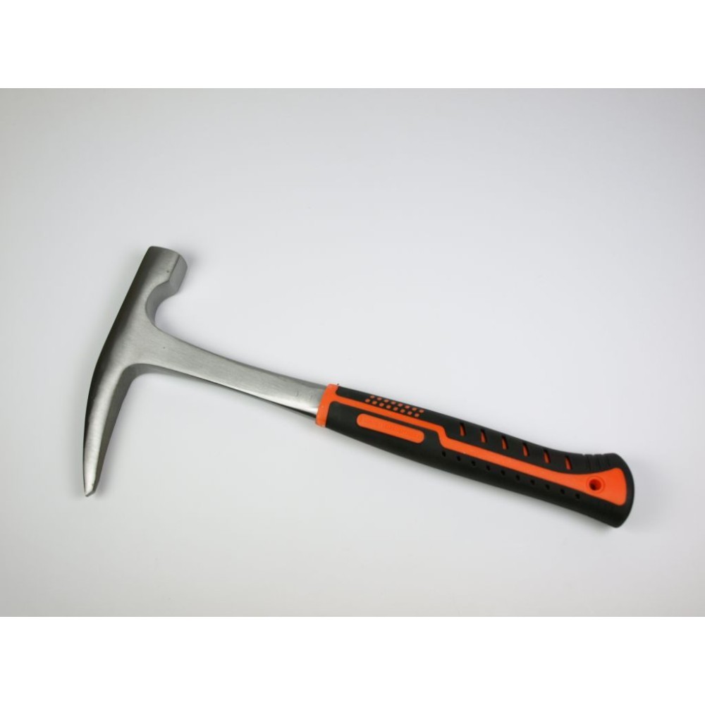 Martillo geólogo monobloque con empuñadura goma. Tamaño 290 mm