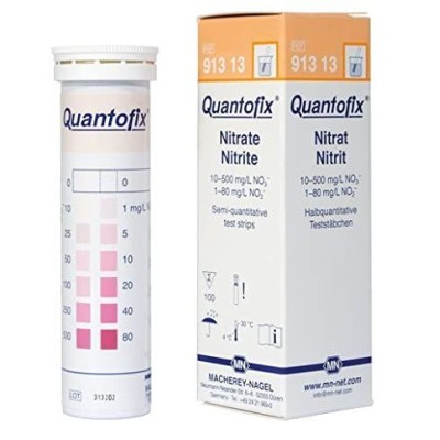 Tiras reactivas Quantofix 91313. Nitrato /nitrito 0-500/0-80 mg/l