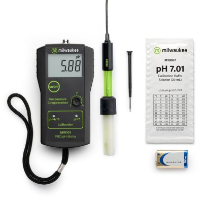 pH-metre portàtil Milwaukee MW-101. Rang pH 0'01