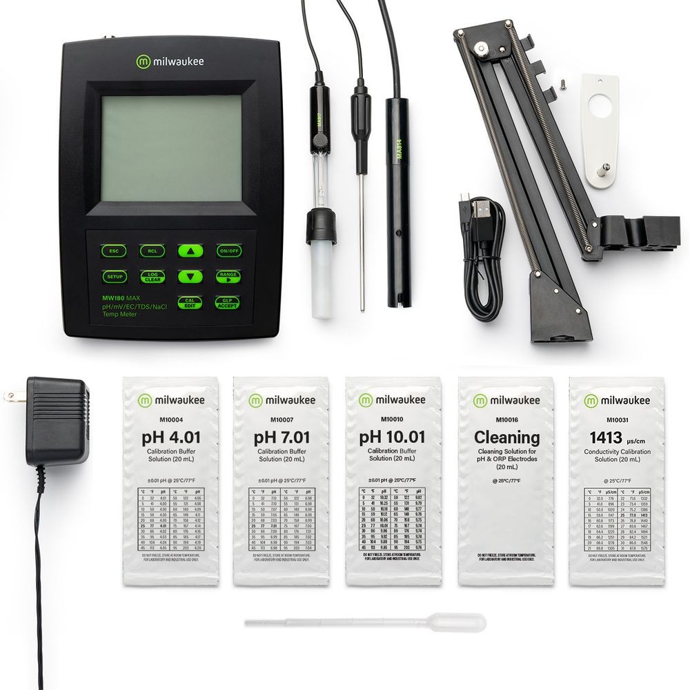 Mesurador multiparamètric Milwaukee MW-180. Escales pH-ORP-CE-TDS-NaCl-gC