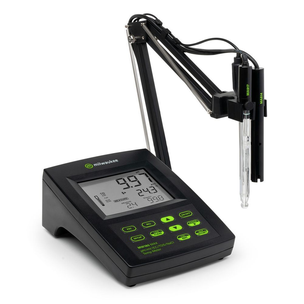 Mesurador multiparamètric Milwaukee MW-180. Escales pH-ORP-CE-TDS-NaCl-gC