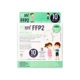 Mascaretes autofiltrants infantils FFP2 sense vàlvula. Paquet 20 unitats