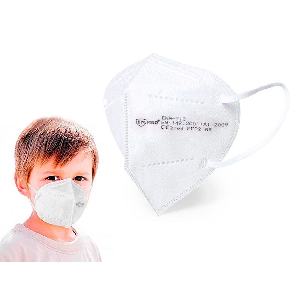 Mascarillas autofiltrantes infantiles FFP2 sin válvula. Pack 20 unidades
