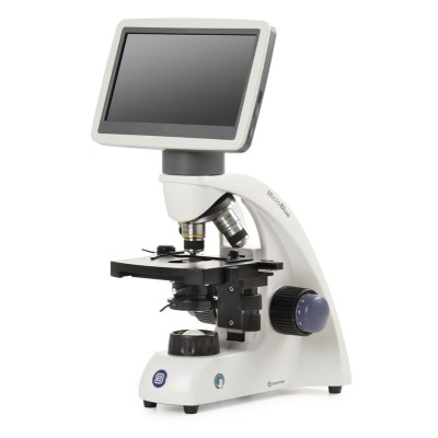 Microscope MB.1051-LCD Microblue. Monocular 40x-400x with mobile cart.