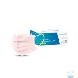 Mascaretes quirúrgiques tipus IIR color rosa. Capsa 40x50 unitats