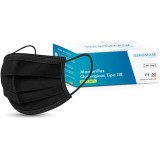 Mascarillas quirúrgicas tipo IIR color negro. Caja 50 unidades