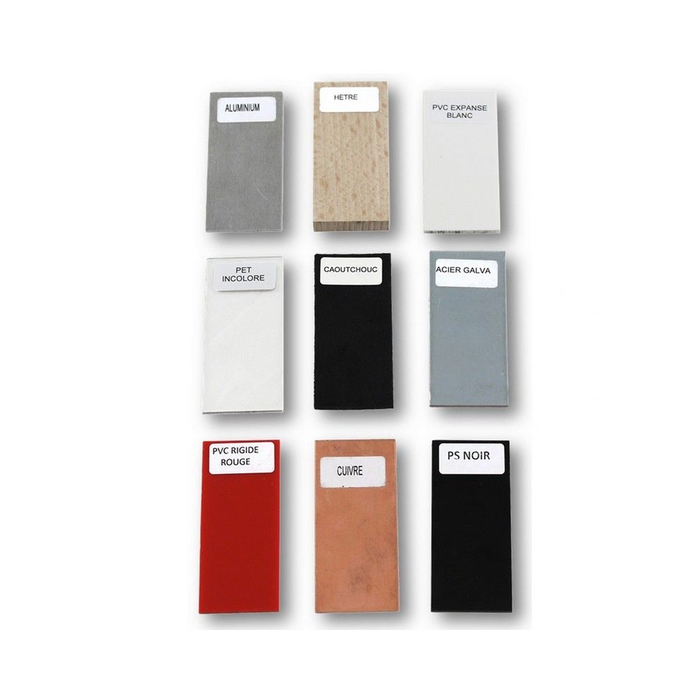Estudio materiales DM-220007. Estuche 9 láminas con accesorios