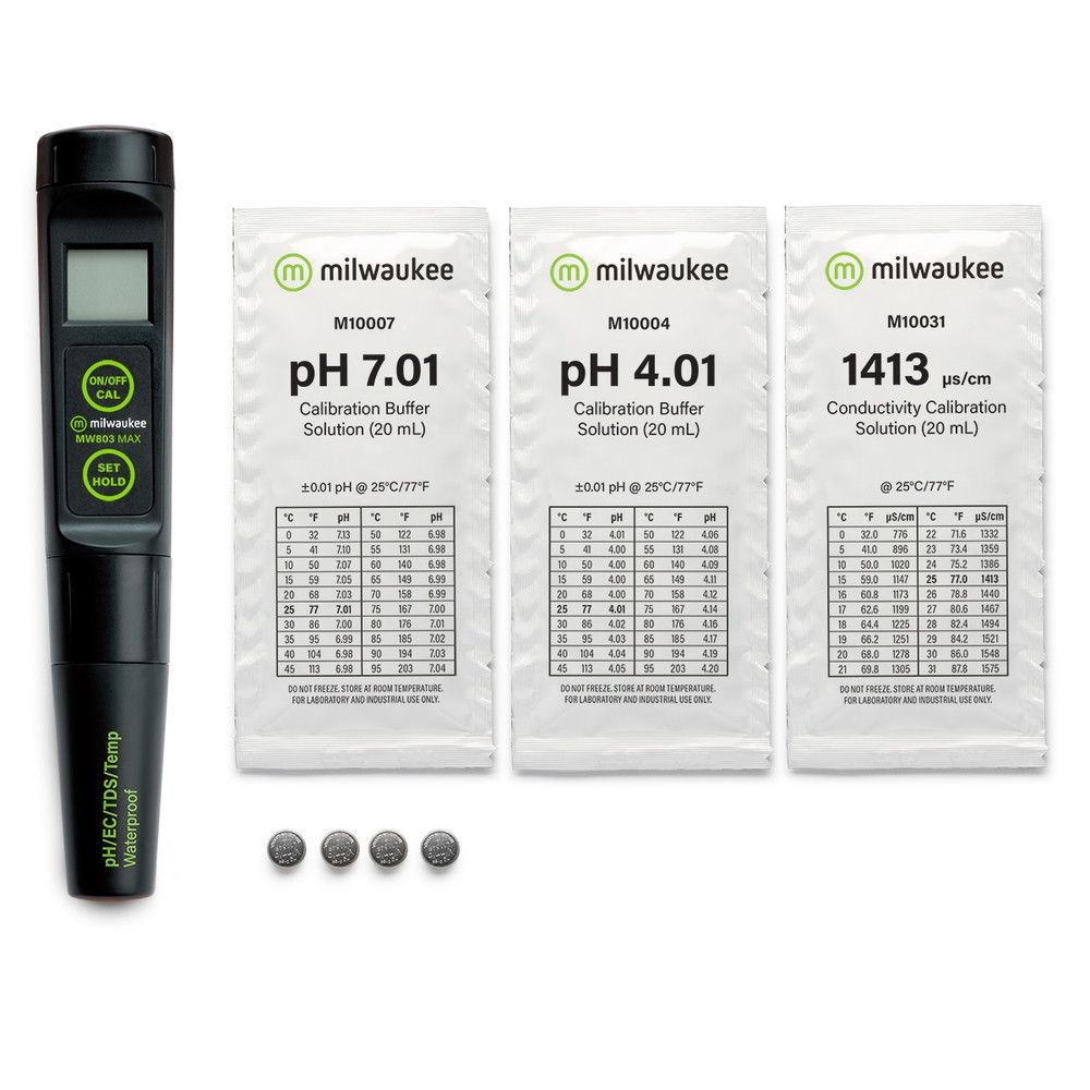 Mesurador multiparamètric butxaca Milwaukee MW-803. Rangs pH-CE-TDS-Temp