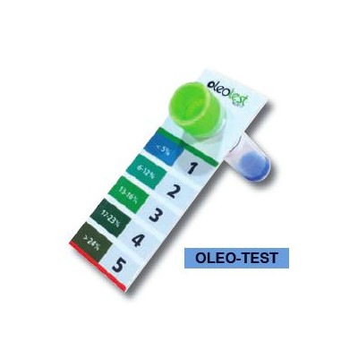 Prova química OTCX-10. Control olis de fregit. Capsa 10 tests