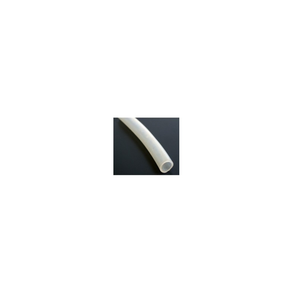 Tub silicona transparent 5x8 mm. Longitud 1000 mm