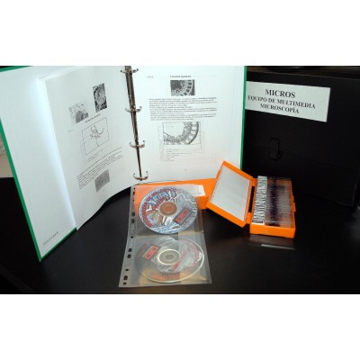 Conjunt microscòpia MIC-CAT. Preparacions amb imatges i textos (100)