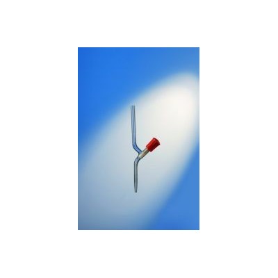 Bureta vidre franja clau punxó PTFE graduada 0'05 ml. Capacitat 10 ml.