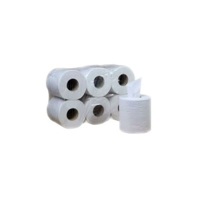 Bobinas secamanos celulosa pura 2 capas. Paquete 6x130 metros