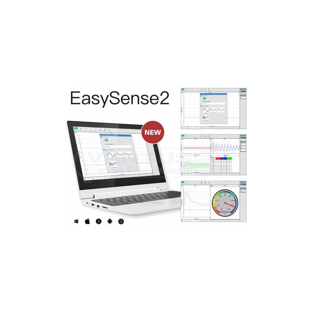 Consola adquisición datos Easysense V-Log-8. USB & Bluetooth 4+4 sensores