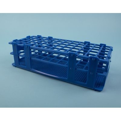 Gradilla plástico PP adecuada tubos 16 mm. Capacidad 60 tubos