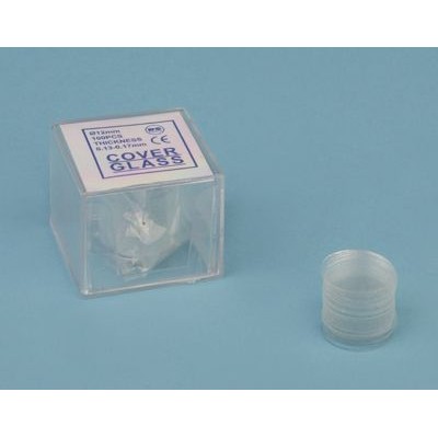 Cubreobjetos redondos 12 mm BPD-011. Caja 100 unidades