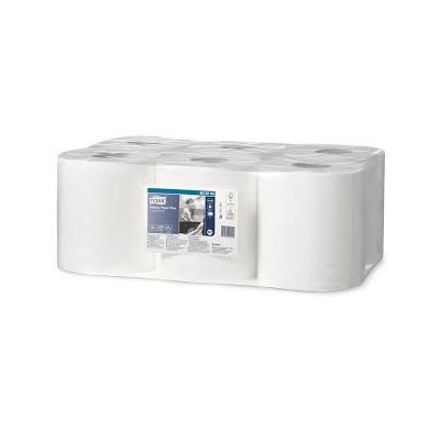 Bobinas secamanos celulosa pura 2 capas Tork. Paquete 6x150 metros