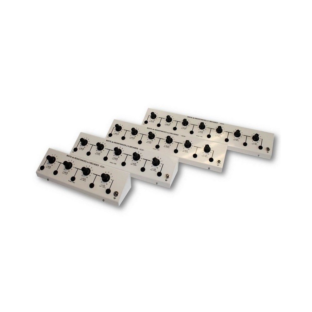 Caixa dècades de resistències DE-102004. Caixa 4 dècades