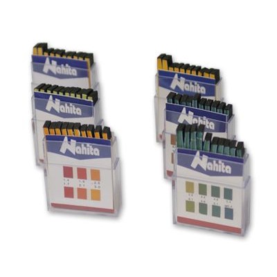 Papers reactius indicadors pH escala 7'6 a 8'5. Capsa 200 tires