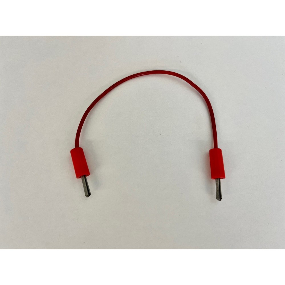 Cable connexió elèctrica 250 mm. Banana-banana