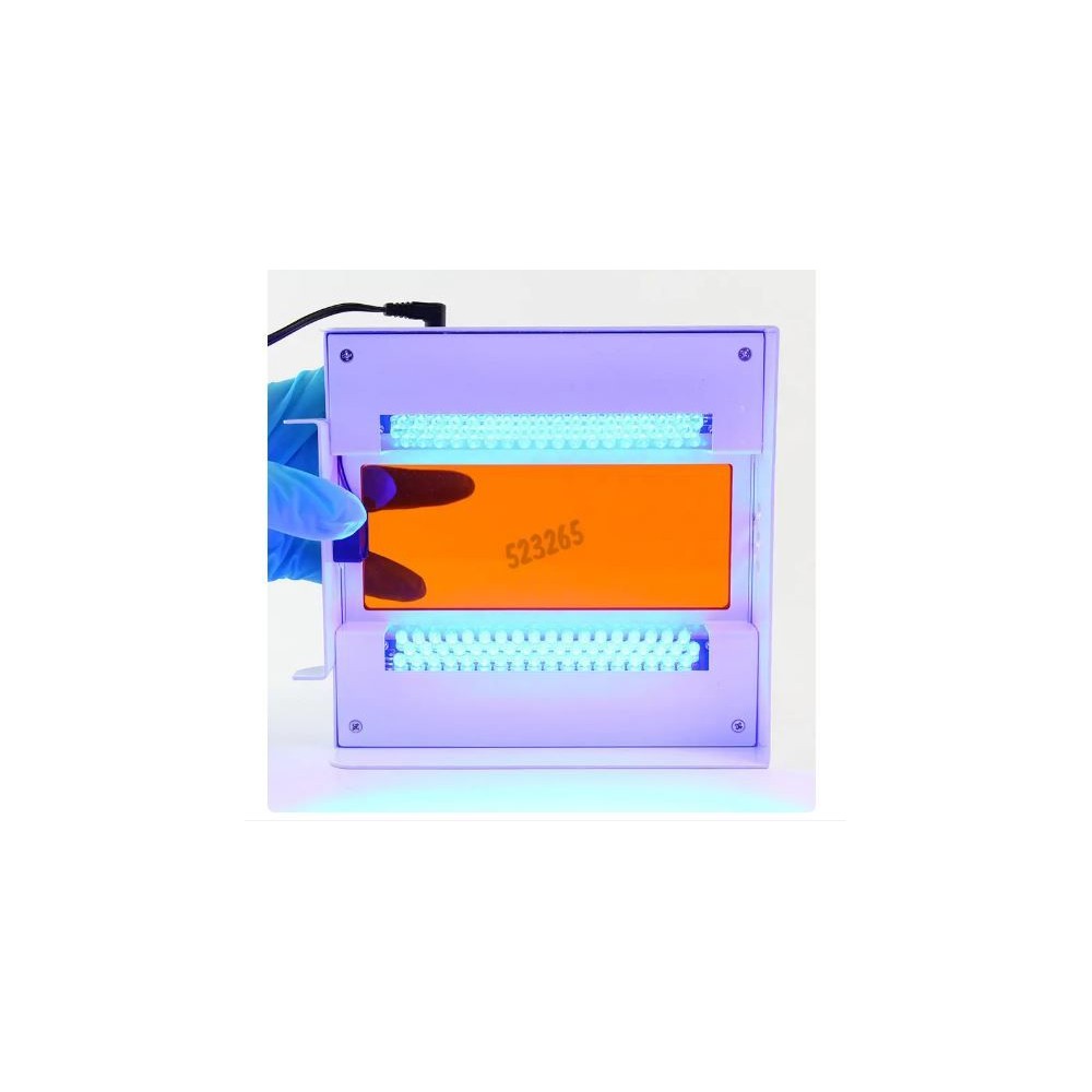 Iluminador electroforesis Mupid-One. Led 470 nm y campo 150x60 mm