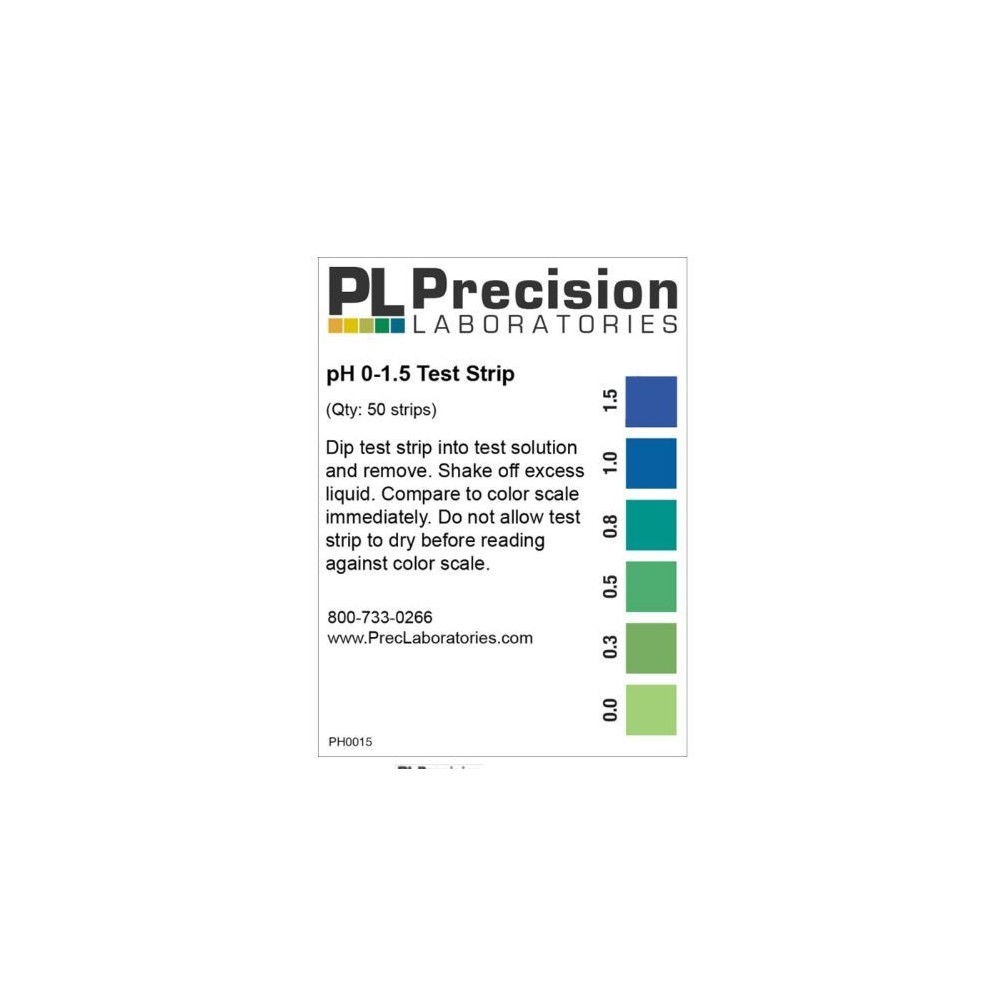 Tires indicadores plàstic pH -6 (0'5 pH) PH-0060-1. Bossa 50 unitats