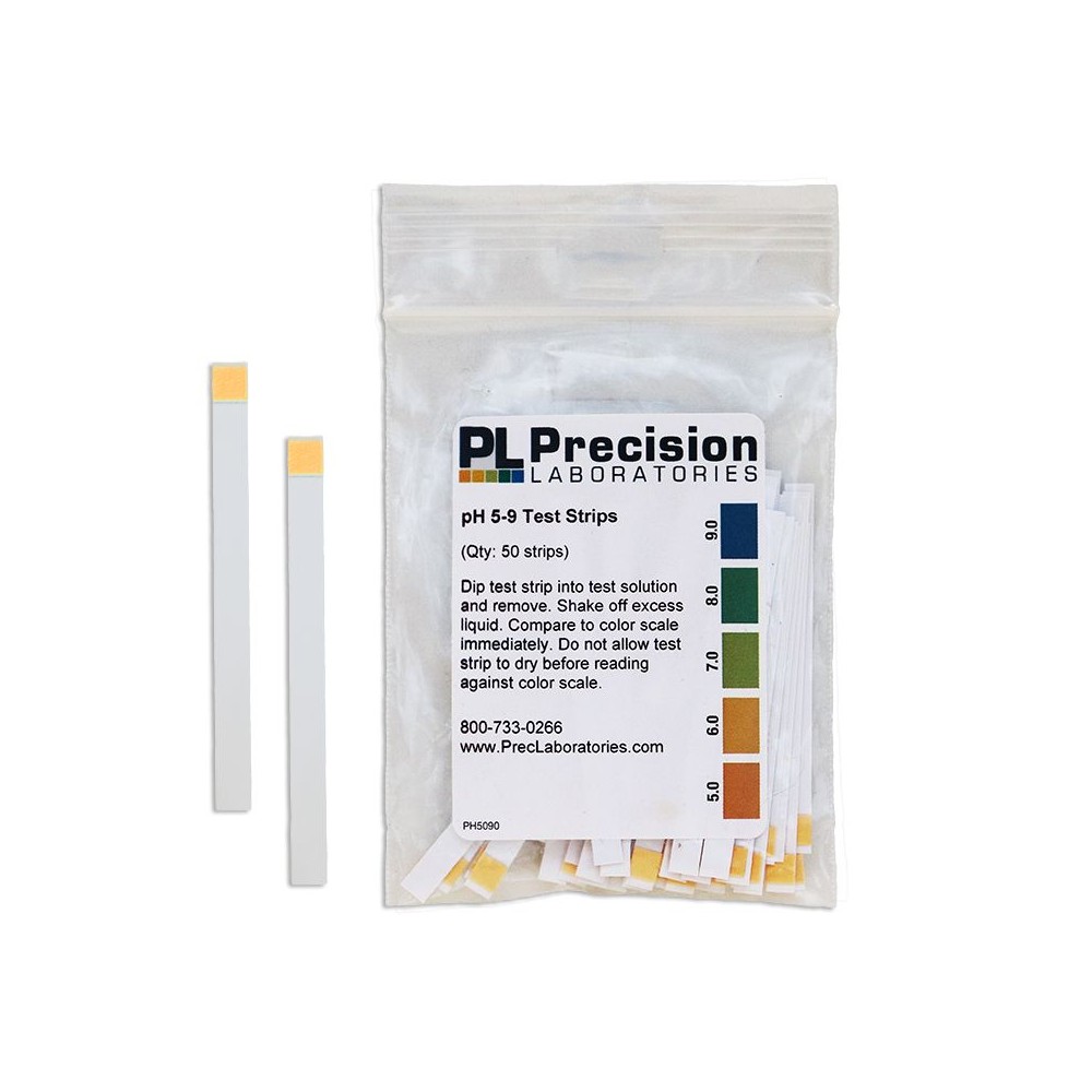 Tires indicadores plàstic pH -6 (0'5 pH) PH-0060-1. Bossa 50 unitats