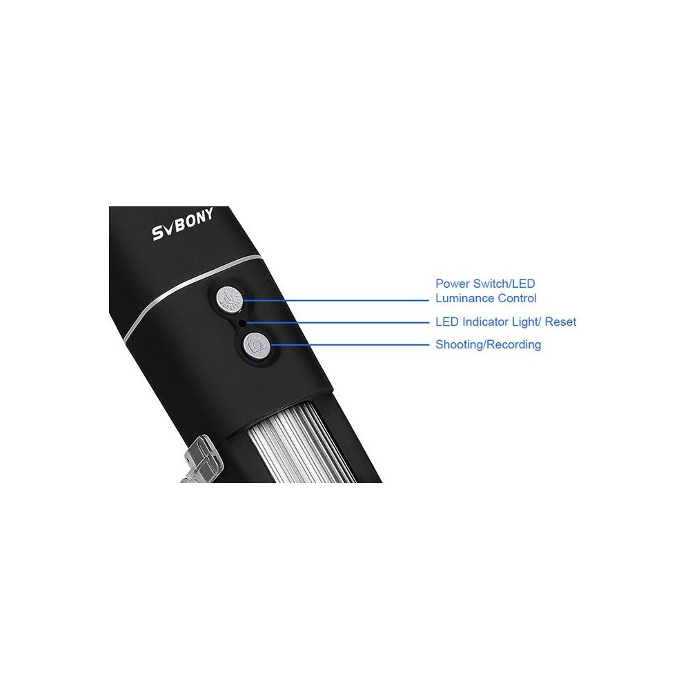 Lupa electrónica Wifiscope Basic-2. USB-Wifi 50x-150x 4K. Pie