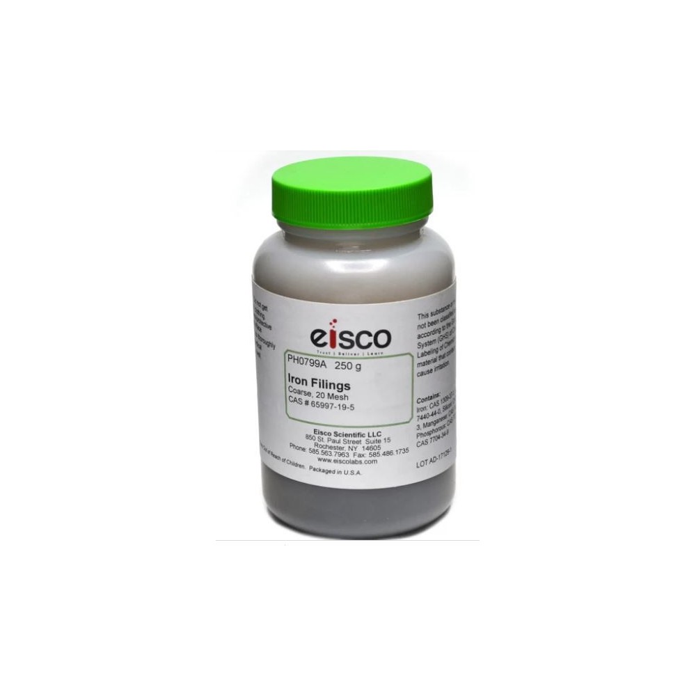 Ferro metall llimadures tècniques PH-0799A. Flascó 250 g