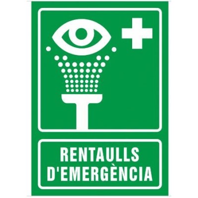 Señal salvamento RENTAÜLLS D'EMERGÈNCIA SYS-5041. Medidas 210x297  mm