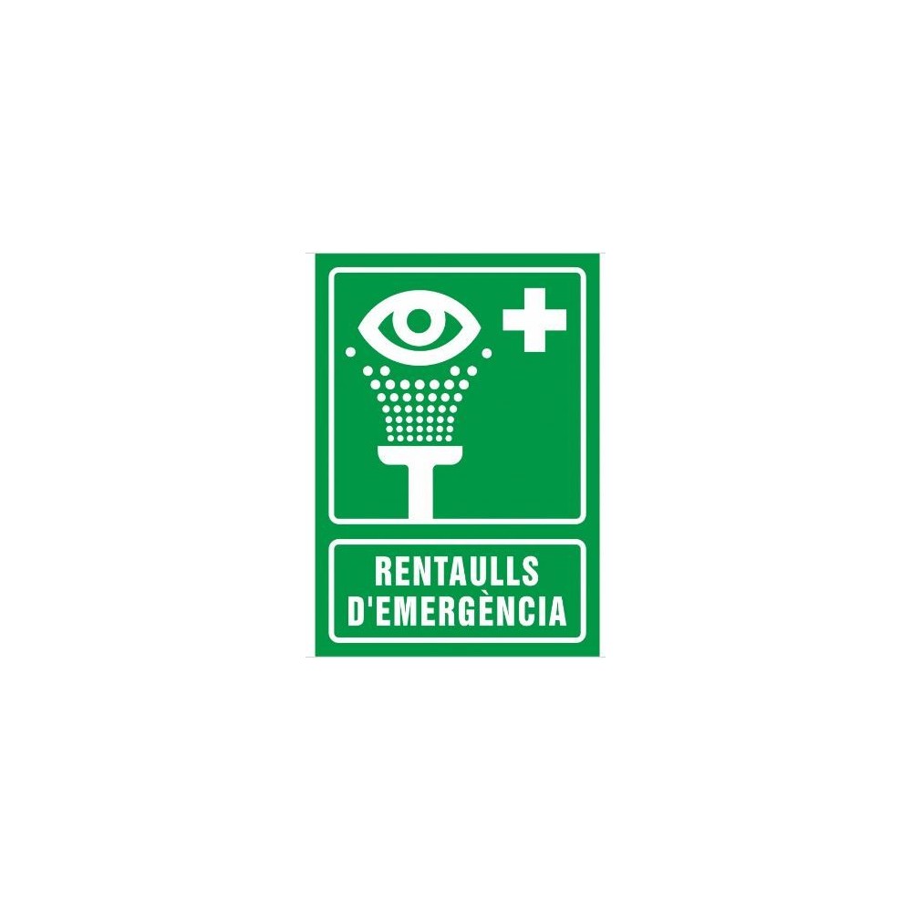 Senyal salvament RENTAÜLLS D'EMERGÈNCIA SYS-5041. Mides 210x297 mm