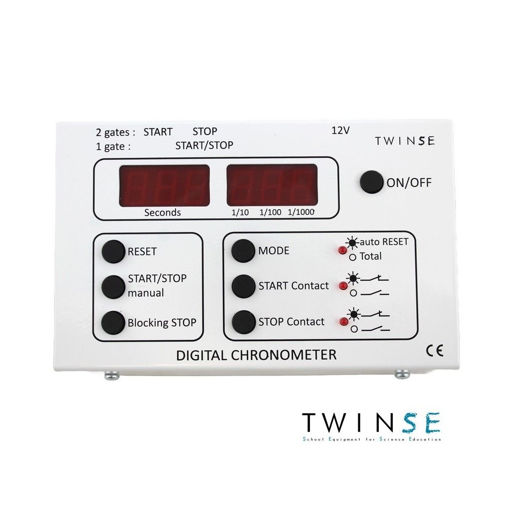 Cronòmetre sensors òptics DM-241019. Comptador 1/10-1/100-1'100 segon