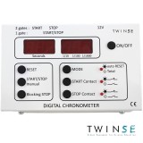 Cronòmetre sensores òpticos DM-241019. Comptador 1/10-1/100-1/1000 segon