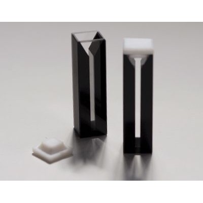 Cubetes espectrofotòmetre quars UV pas 10 mm 1'4 ml. Capsa 2 unitats