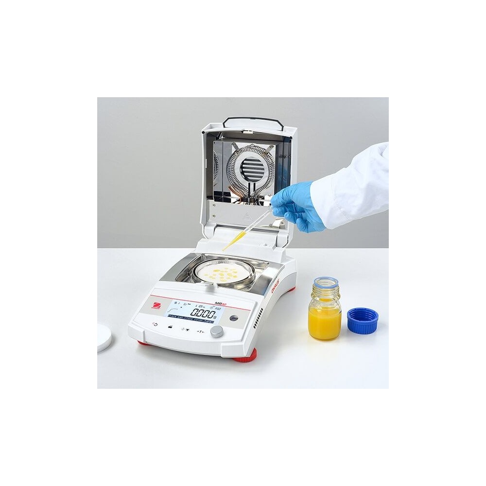 Termobalança humitat Ohaus MB-25. Capacitat 110 grams en 0'005 g