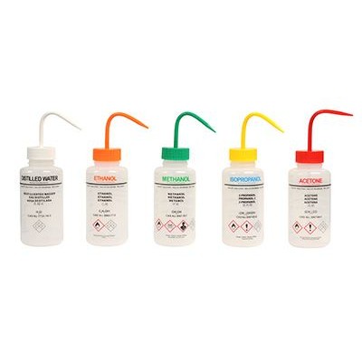 Flascó rentador plàstic PELD imprès CKB-012. Etanol 500 ml